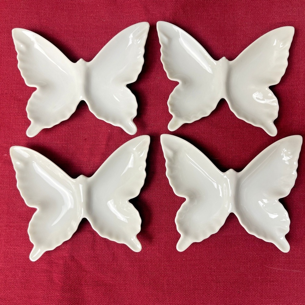 Vintage Otagiri Butterfly Trinket Dish Made in Japan Set of 4